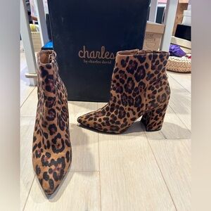 Charles David Virgil Calf Hair Leopard Print
